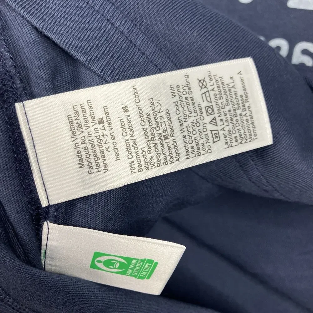 J.Crew T Shirt Mens L Blue Atlantic Coastal Supplies Graphic Pocket Logo